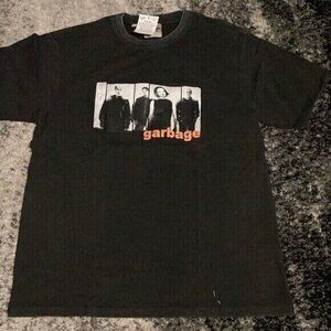 Gallery Dept Vintage Black Garbage Graphic Tee Short-Sleeve Mens Size Large